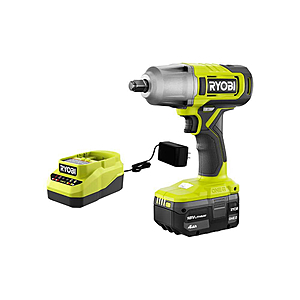 Home Depot $99 RYOBI ONE+ 18V Cordless 1/2 in. Impact Wrench Kit PCL265K1 w/Free Gift - $99
