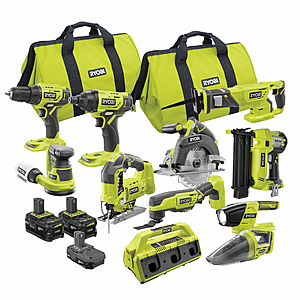 RYOBI 18V ONE+ 11-Tool Combo Kit $250 + $15 Shipping at Direct Tools Outlet