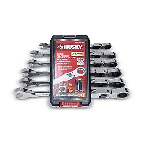 Home Depot $39.97 Husky 100-Position Chrome Flex Lock Ratcheting Metric Combination Wrench Set (6-Piece)  - $39.97
