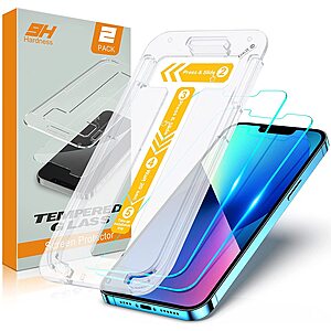 Stoon Tempered Glass Screen Protectors (iPhone 13, 13 Pro, Pro Max) $3.50 each