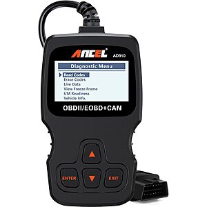 Prime Members: Ancel AD310 OBD II Diagnostic Scan Tool $11.35 + Free Shipping