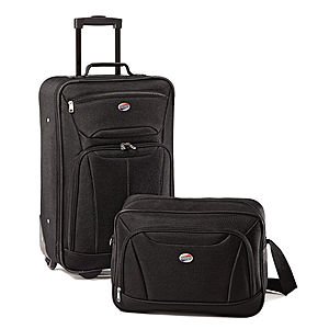 American Tourister Fieldbrook II 21" 2 Piece Luggage Set for $27.29 with 48% and stackable 25%, Free Shipping