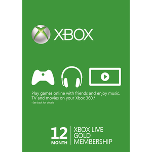 Xbox Live Gold 12 Month Subscription Code - $39.99