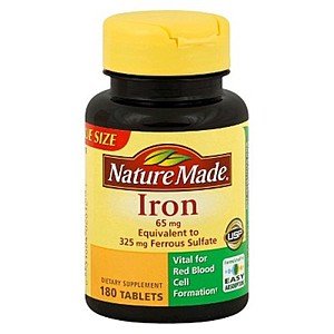 Nature Made Iron Dietary Supplement Tablets - 180ct $4.25+tax