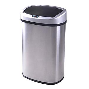 13-Gallon Touch Free Sensor Automatic Touchless Trash Can $29 + Free Shipping