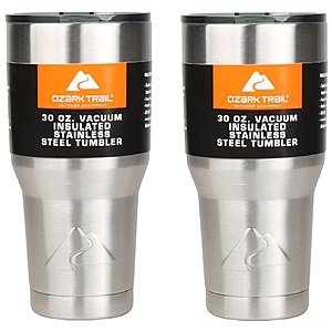 2-Pack of 30-oz Ozark Trail Double-Wall Vacuum Sealed Tumblers $7.96 at Walmart *Price Drop*