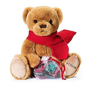 Godiva Chocolatier Holiday Plush Teddy Bear w/ Bag of Chocolates $17.50 at Macy's