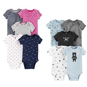 Carter's Infant Short-Sleeve Bodysuits 10 for $13.60 + Free Store Pickup