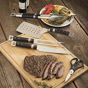 5-Piece Cuisinart Grill Set $14.99 at Walmart (Spatula, Tongs, Carving Fork, Butcher Knife, Shears)