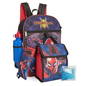 5-Piece Bioworld Backpack & Lunch Bag Sets (Spider-man, Avengers, More) $16 each + Free Store Pickup