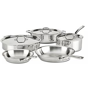 8-Piece All-Clad D3 Compact Cookware Set $225 + Free Shipping