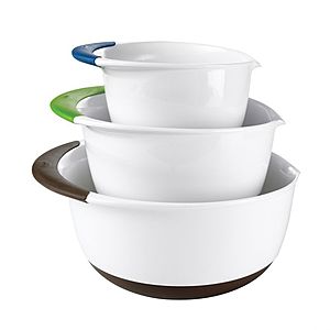 OXO Good Grips 3-Piece Mixing Bowl Set $17.99 at Macy's (in-store pick up)
