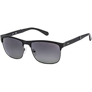 Guess Polarized Matte Black Metal Brow-Line Sunglasses $24 + Free Shipping