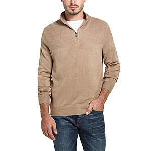 Weatherproof Vintage Men's Soft Touch 1/4 Zip Sweater $11 + 6% Slickdeals Cashback (PC Req'd) & More + Free S/H on $25+