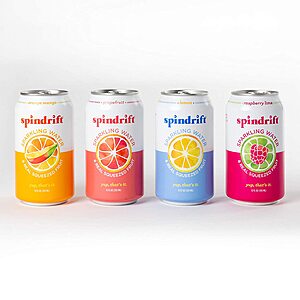 Spindrift - 4 Flavor Variety Pack, 12 Fl Oz Cans, Pack of 20 Seltzer Water Cans [$11.31]