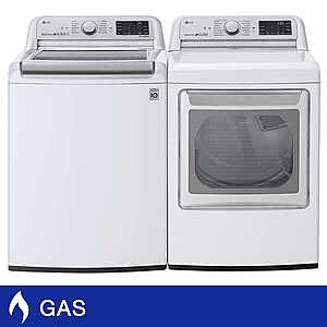 Costco Members: LG 5.5 cu.ft. Washer & 7.3 cu.ft. Gas Dryer (White) $800 & More + Free Delivery