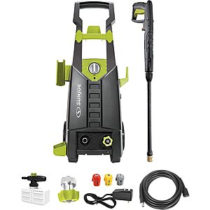 Sun Joe SPX2688-MAX 2050 Max PSI 1.8-GPM Max Electric High Pressure Washer for Cleaning Your RV, Car, Patio, Fencing, Decking and More w/ Foam Cannon $58.33 at Amazon