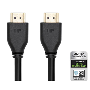 10' Monoprice 8K High Speed 48Gbps HDMI Cable 2 for $14 & More + Free S&H