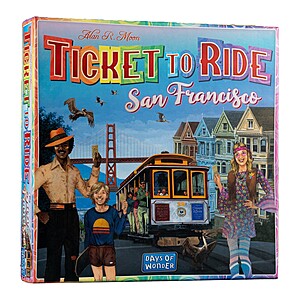 Board Games: Settlers of Catan $30, Qwirkle $13, Ticket to Ride San Francisco $12.50 & Many More + Free Store Pickup