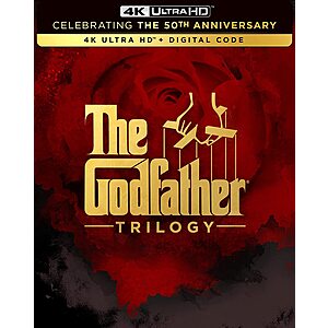 The Godfather Trilogy: 50th Anniversary Edition (4K UHD + Digital) $39.95 + Free Shipping