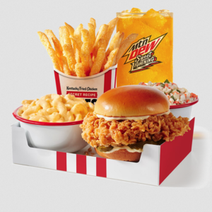 DoorDash: Select KFC Stores: Classic or Spicy Chicken Sandwich Box Meal Free (Valid on $15+ orders only)