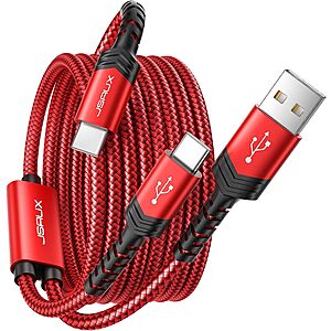 JSAUX Cables: 2.6' Thunderbolt 4 40Gbps Cable $15, 6.6' 2-in-1 60W USB C Cable $7.80 & More