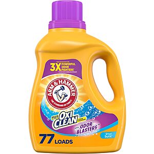 $5.59 /w S&S: 100.5-Oz Arm & Hammer Liquid Laundry Detergent Plus OxiClean (Fresh Burst)