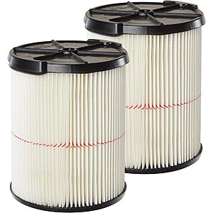2-Pack CRAFTSMAN CMXZVBE38755 General Purpose Wet/Dry Vac Replacement Filters $15