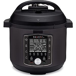 Instant Pot Pro 10-in-1 Pressure Cooker, 6QT $80.00