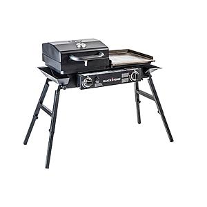 Blackstone Tailgater - Portable Grill w/ Two Open Burners, Griddle, and Grillbox $125. Free Shipping w/ Prime