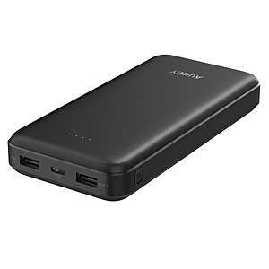 Aukey USB Battery Packs: 20000mAh w/ USB-C $21 & More + Free Shipping