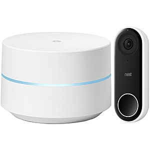 Nest Hello Doorbell + Nest Wifi (Single) $229, Nest Hello Video Smart Wifi Doorbell + 2x Google Home Smart Speakers $229 + Free S&H