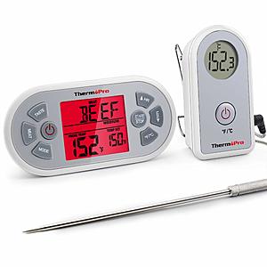 ThermoPro TP21 Digital Wireless Meat Cooking BBQ Thermometer for Grilling Smoker Oven Thermometer with 8.25‘’ Upgraded Super Long Probe $21.59