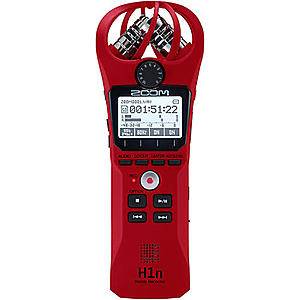 Zoom H1n Handy Recorder Red Edition $80 (33% off) + 8% off w Rewards + free S&H SDOTD
