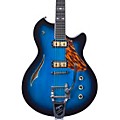 Supro Clermont Semi-hollow Electric Guitar Aqua Blue $599 (40% off) + Free S&H