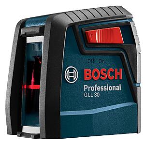 Amazon Prime: BOSCH GLL30 30ft Cross-Line Laser Level Self-Leveling with 360 Degree Flexible Mounting Device $39.99
