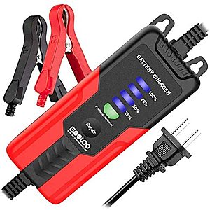 GOOLOO 2amp Smart Battery Charger, Automatic Battery Maintainer, 12V Chargers, Trickle Chargers and Battery $15.89