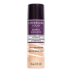 Covergirl + Olay Simply Ageless 3-in-1 Liquid Foundation (Multiple Shades) $6.90 w/ Subscribe & Save