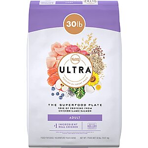 30lbs Nutro Ultra Adult Dry Dog Food (Select Varieties) $12.61 AC w/ Subscribe & Save YMMV