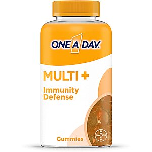 120ct (60 servings) One A Day Multi+ Immunity Defense Gummies $5.25 + Free Prime Shipping