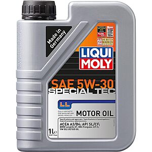 Liqui Moly 2248 5W30 Leichtlauf Special LL Motor oil, 1 L $7.23 at Amazon