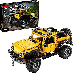 665-Piece LEGO Technic Jeep Wrangler 4x4 Toy Car Building Set (42122) $25