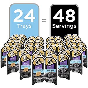 Sheba Wet Cat Food: Up to 55% off w/ S&S: 24-Pack 1.32-Oz Perfect Portions Pate Wet Cat Food Trays (Various Flavors) from $9.55 & More + Free Shipping w/ Prime or on $35+