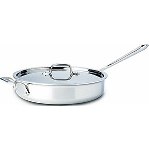 All-Clad Factory Seconds: 3-Quart Saute Pan w/ Lid / D3 Stainless $72 & More + Free Shipping
