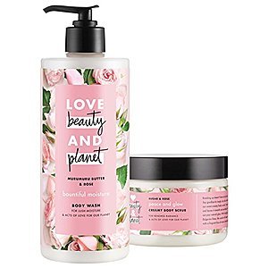 2-Pack 16oz + 9oz Love Beauty And Planet Body Wash and Scrub, Murumuru Butter (Sugar & Rose) for $6.52 AC w/ S&S + Free S&H