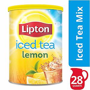 2-Pack of 28-Qt Lipton Iced Tea Mix (Lemon) for $8.61 AC + Free Prime Shipping