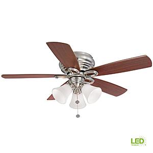 Hampton Bay Ceiling Fans w/ Light Kits - (Additional Savings for New Google Express Customers)  52" Larson $60 or Less; 52' Devereaux II w/ Remote $119 or Less w/ Free S/H & More