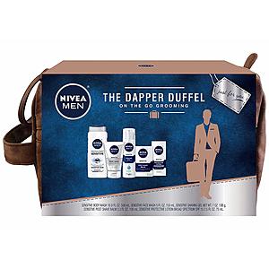 NIVEA Men Dapper Duffel 5-Piece Grooming Gift Set $11.45 AC + Free Prime Shipping