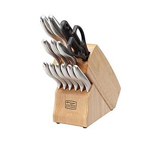 Chicago Cutlery Stainless Steel Knife Block Sets: 14-Piece Clybourn $40.80 & More + Free Store Pickup