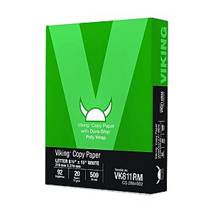 Viking Copy Paper 500 Sheets - $0.01 SHIPPED @ Quill